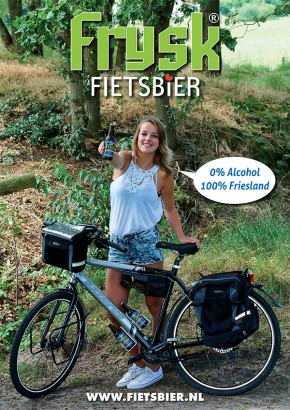Advertentie voor Frysk Fietsbier.